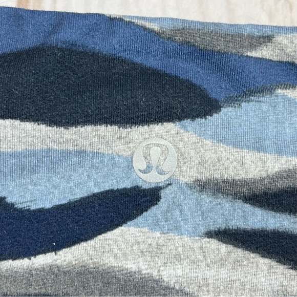 Lululemon Wunder Under Crop III Mini Coast Camo Deep Navy Multi Sz 4 - Picture 11 of 13